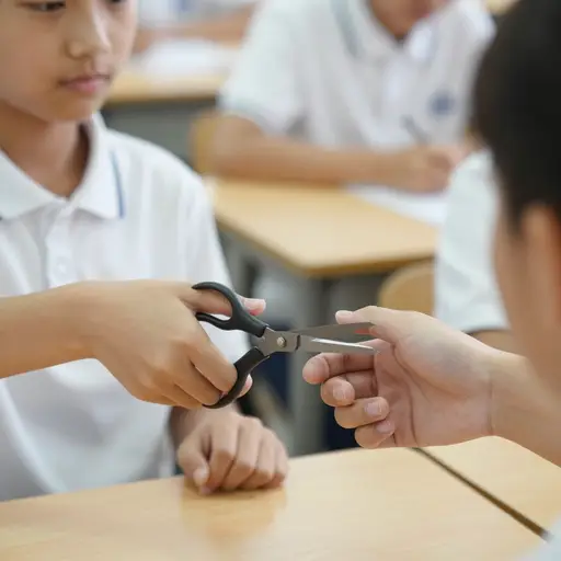 请把剪刀递给我。