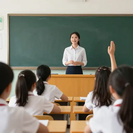 她是一位能激励学生的胜任的老师。