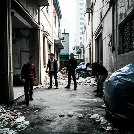 这些歹徒控制着城市的毒品交易。