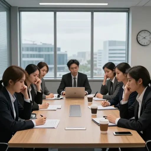 大规模裁员的可能性笼罩着公司，制造了一种焦虑的氛围。