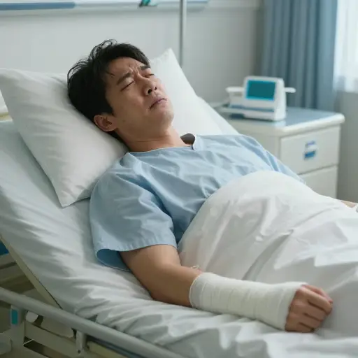 他的手臂、腿部和几个内部器官受伤。