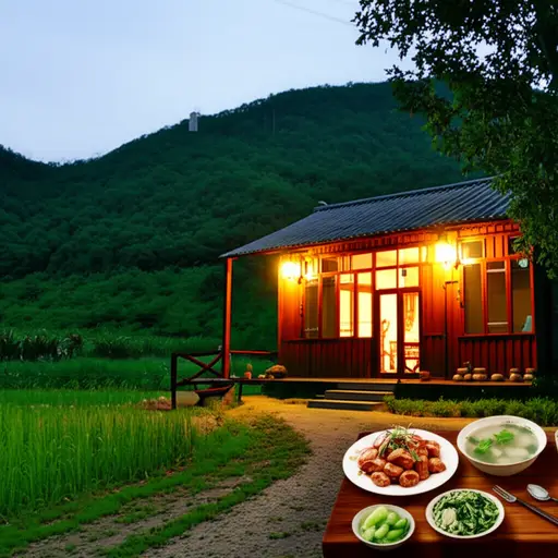 我们在这家乡村小旅馆住了两晚，还品尝了美味的家常菜。