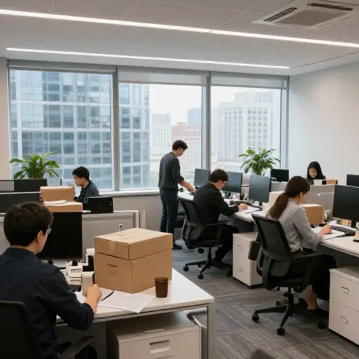 该公司进行了大规模裁员。