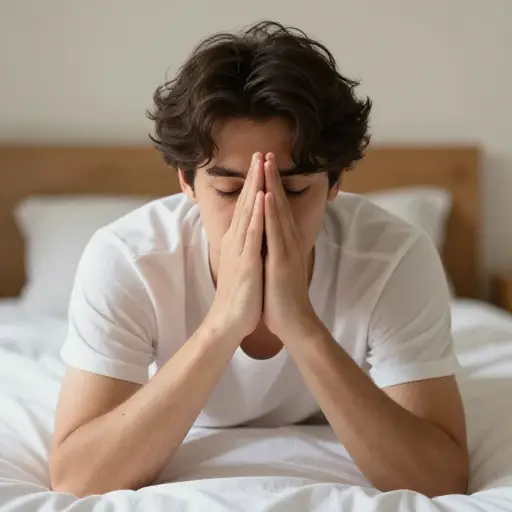 然后我在床上请求我的女神让我的父母修补他们的争吵。