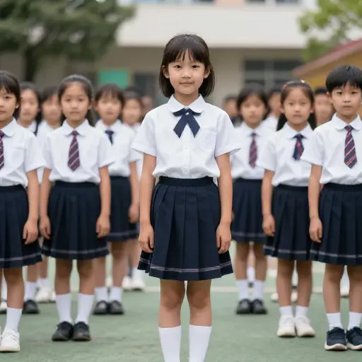 就她的年龄而言，她相当高。