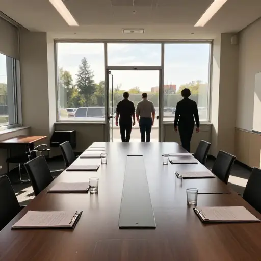会议在中午结束。