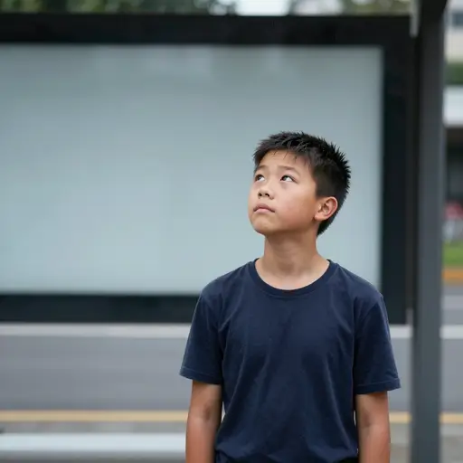 我不得不等雨停。