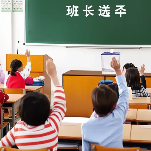 学生们投票选出了新的班长。
