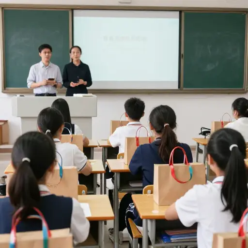 课程开始时，每位学生都收到了一份迎新礼包。