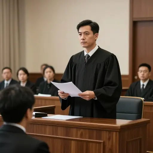 法官以缓慢而谨慎的语调宣读判决。