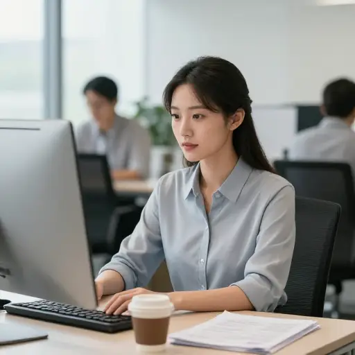 她不打算离开这家公司。