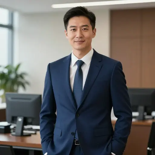 他更喜欢正式的深蓝色西装。