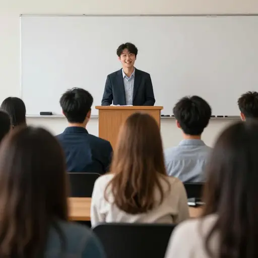 演讲者富有感染力的演讲风格包括与听众频繁的眼神交流。