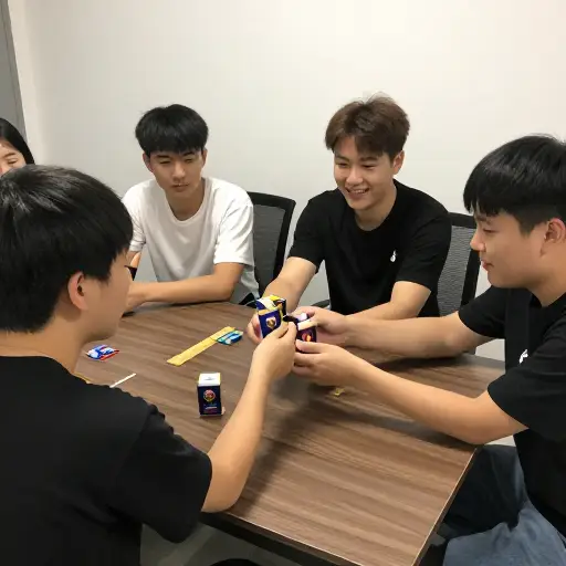 我们玩了不少游戏，并且为每个游戏的获胜者准备了奖品。