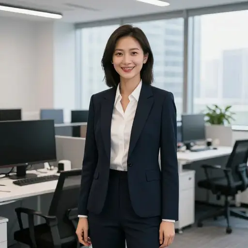 经过多年的奋斗，她终于作为一名科技企业家取得了巨大成功。