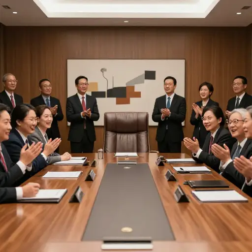 董事会选举她为新任主席。