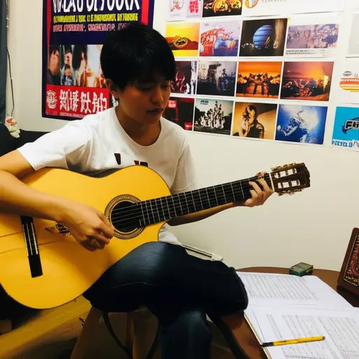 我哥哥想成为一名音乐家。