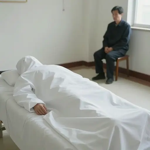 我们默默地凝视着躺在地上的尸体。