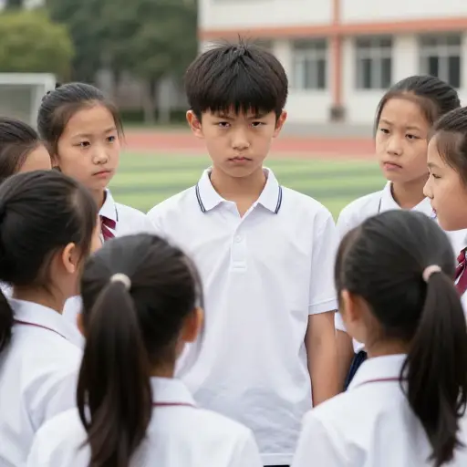 他相当傲慢，但其他孩子很快让他认清了自己的位置。