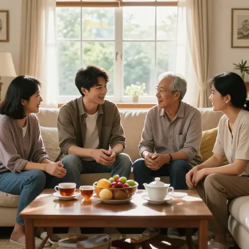 我与寄宿家庭同住的经历非常好，所以我建议我们应该为两人找一个好地方。