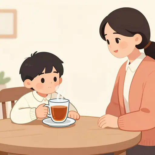 我想喝些热茶。