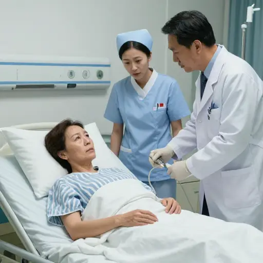 他的妻子病了，必须立即进行手术。