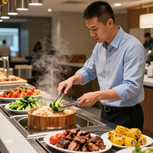 他不吃肉。