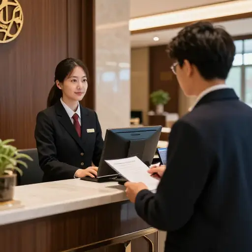 这位客人今天早上入住了酒店。