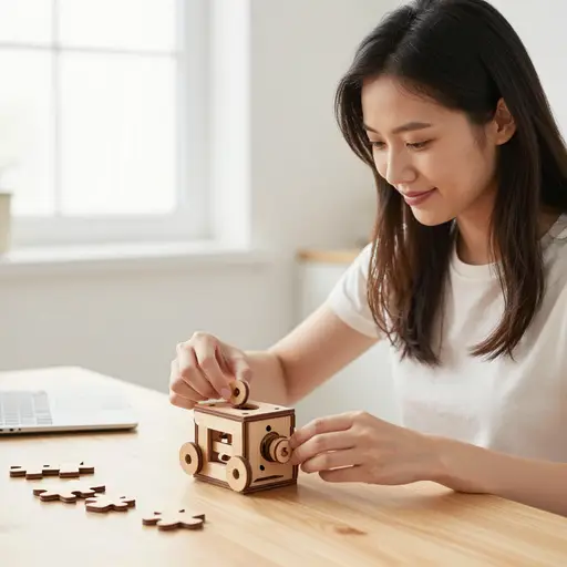 她用巧妙的方法解决了这个难题，展现了非凡的创造力。