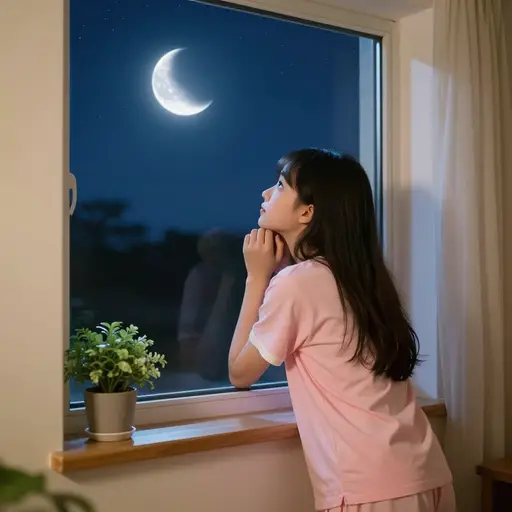 总有一天我要去月球。