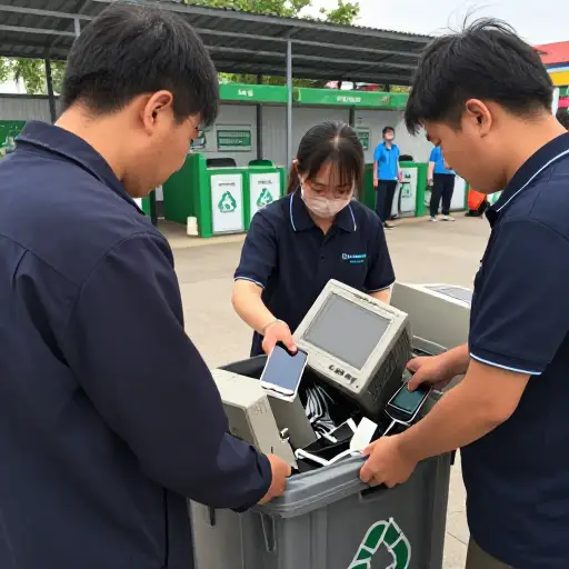 我们需要负责任地处理掉这些旧电子设备。