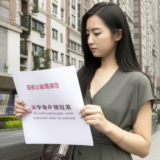 她正在物色合适的公寓。