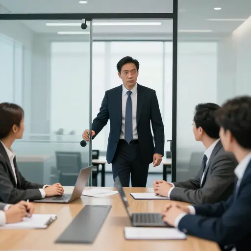 部门主管突然闯进了会议室。
