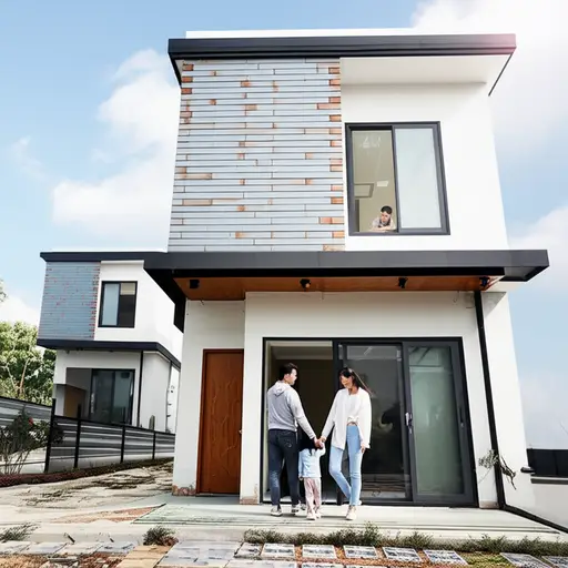 我哥哥和他的家人住在我们隔壁。