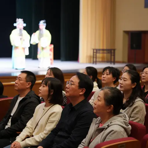 我们昨晚看了一场京剧。