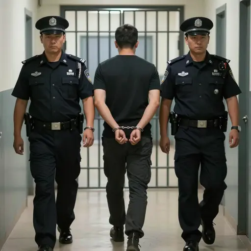 审判后，那个臭名昭著的帮派头目最终锒铛入狱。