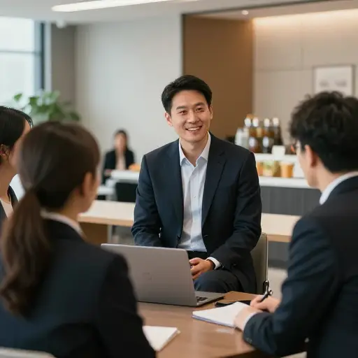 他喜欢参加会议并与专业人士交流。