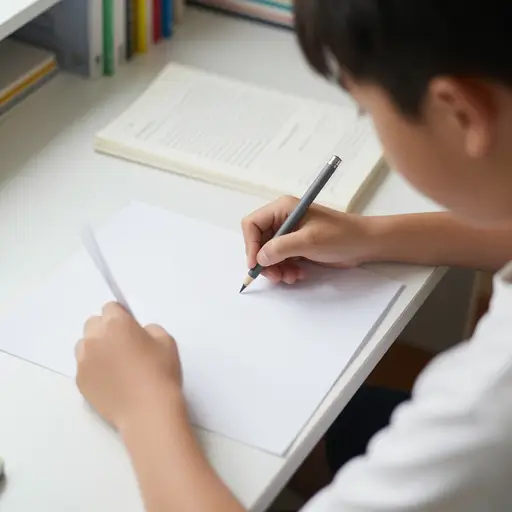 我总是认真做作业以达到他的标准。