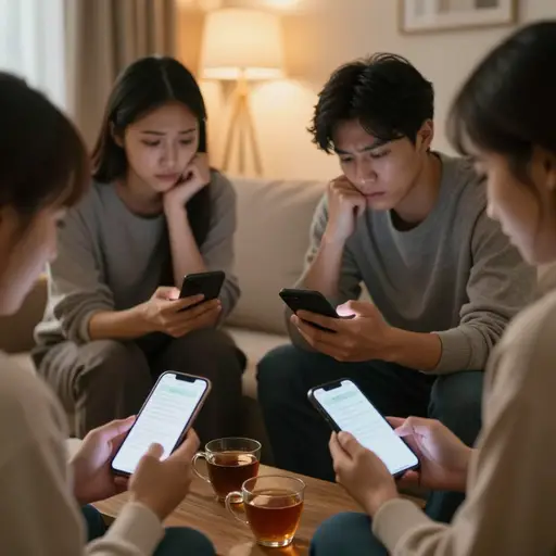 得知她失业的消息后，我们都发消息安慰她。