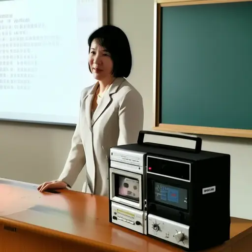 我用录音机录下了老师的讲座。