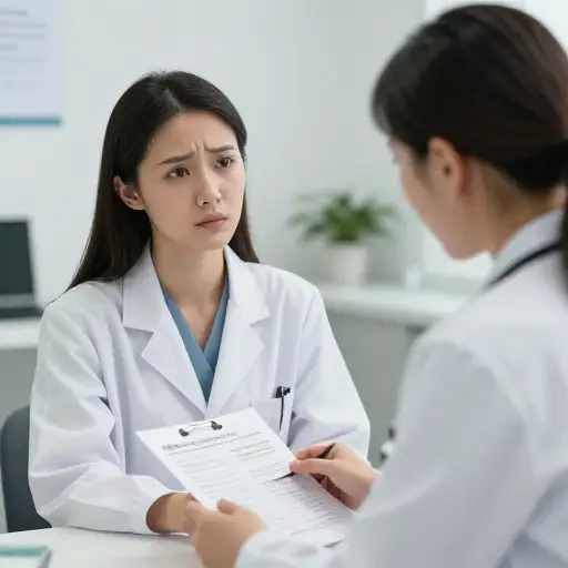 她被诊断出一种医疗状况。