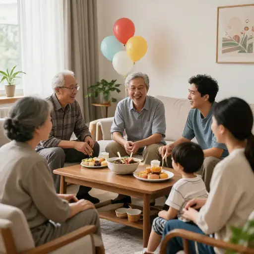 派对上的每个人都以某种方式有亲戚关系。