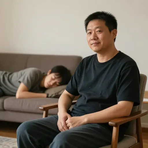 他看起来足够无害，所以我决定小睡一会儿。