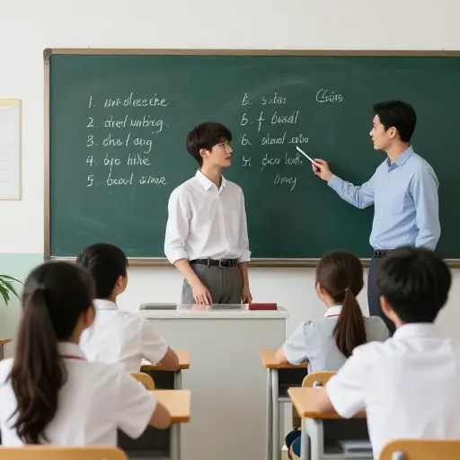 他参加了一个英语强化课程。
