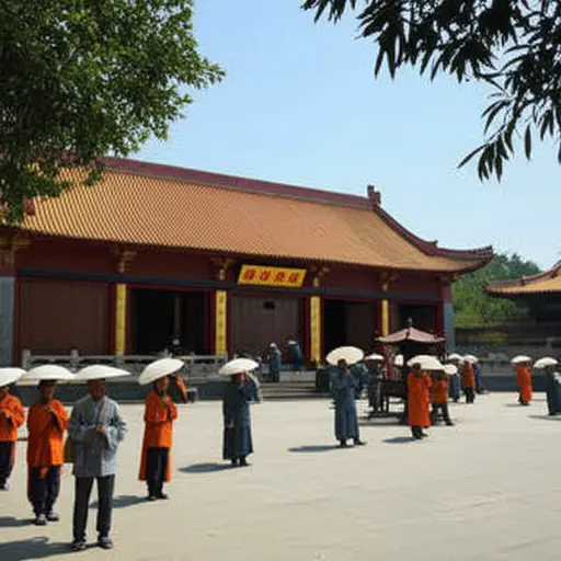 这座古老的寺庙是朝圣者的神圣庇护所。