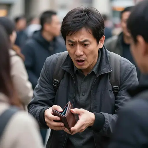 我们正在找那个丢了钱包的人。