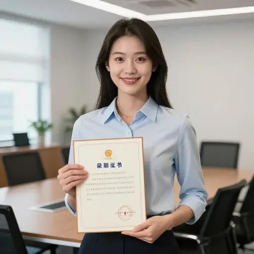 经过两轮面试后，她最终被录用了。