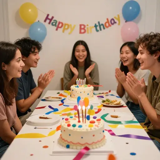 他们生日的接近使得庆祝活动合并了。