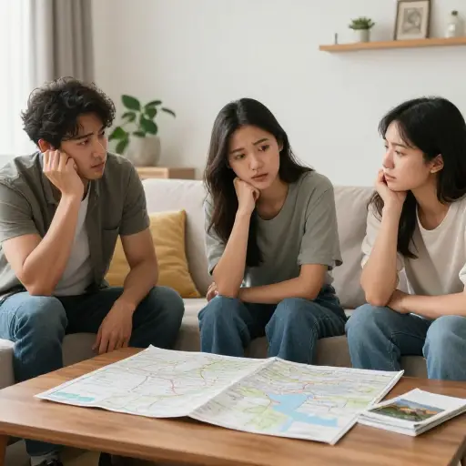 我们还没有决定去哪里度假。