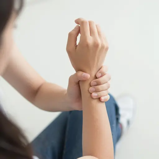 摔倒时很容易摔断手腕。